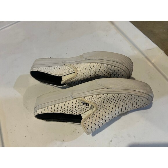 Vans slip on shoes white snake skin print size 5 women 3.5 men - Picture 3 of 7